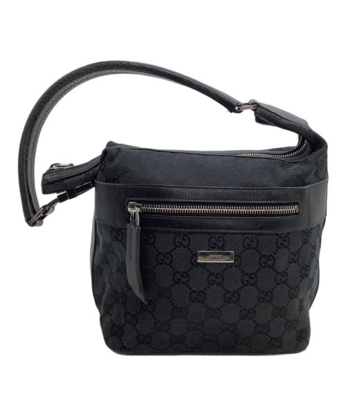 GUCCI（グッチ）GUCCI (グッチ) セミショルダーバッグ GG ブラックの古着・服飾アイテム