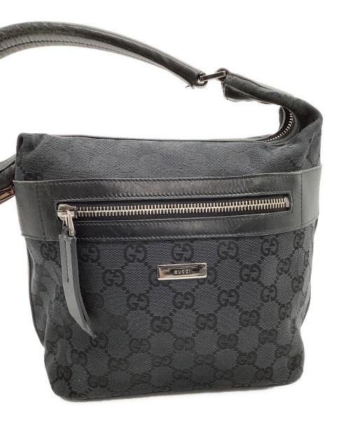 GUCCI（グッチ）GUCCI (グッチ) セミショルダーバッグ GG ブラックの古着・服飾アイテム