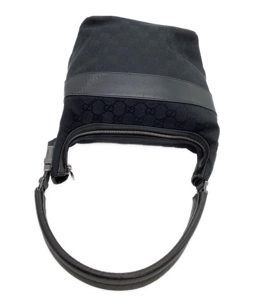 GUCCI（グッチ）GUCCI (グッチ) セミショルダーバッグ GG ブラックの古着・服飾アイテム
