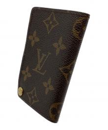LOUIS VUITTON（ルイ ヴィトン）の古着「カードケース　モノグラム　ポルト カルト・クレディ プレッシオン」｜ブラウン
