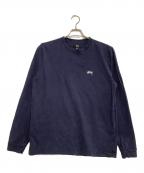 stussyステューシー）の古着「長袖Tシャツ」｜ネイビー