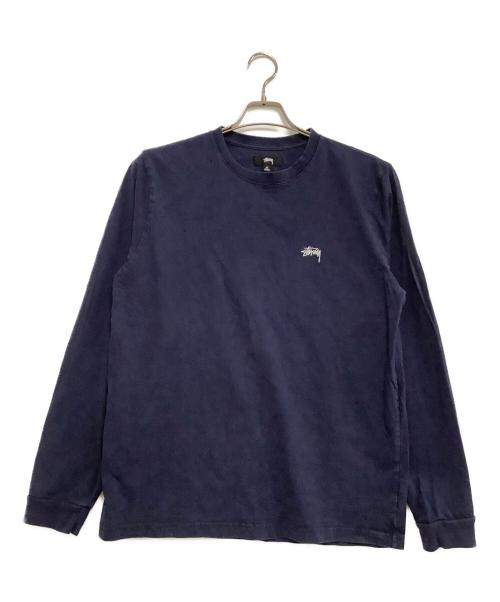 stussy（ステューシー）stussy (ステューシー) 長袖Tシャツ ネイビー サイズ:Mの古着・服飾アイテム