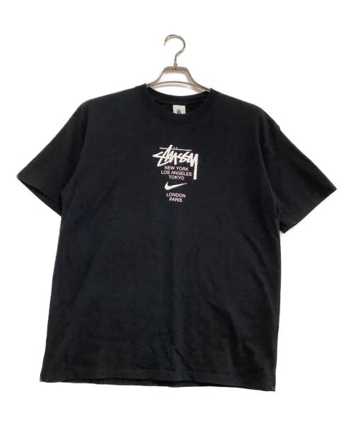 NIKE（ナイキ）NIKE (ナイキ) stussy (ステューシー) 半袖カットソー ブラック サイズ:Mの古着・服飾アイテム