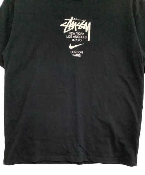 NIKE（ナイキ）NIKE (ナイキ) stussy (ステューシー) 半袖カットソー ブラック サイズ:Mの古着・服飾アイテム