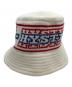Hysteric Glamour（ヒステリックグラマー）の古着「ニットバケットハット」｜ホワイト×レッド×ブルー
