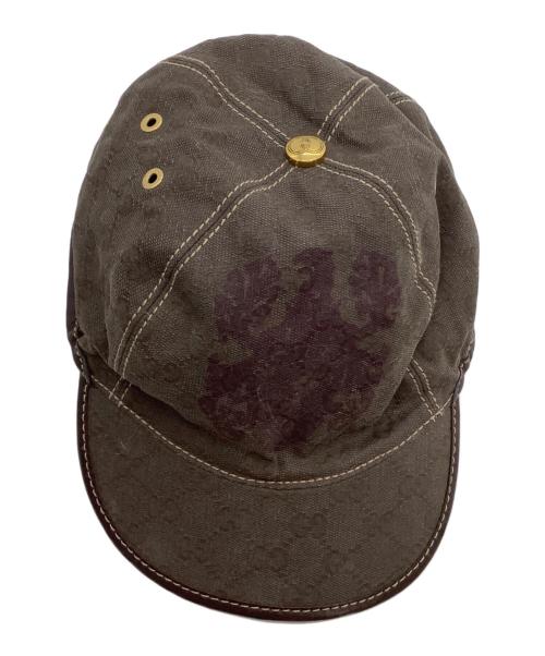 GUCCI（グッチ）GUCCI (グッチ) キャップ ブラウンの古着・服飾アイテム