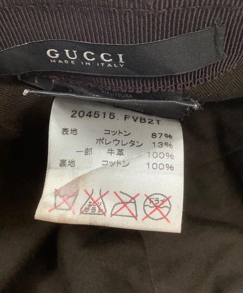 GUCCI（グッチ）GUCCI (グッチ) キャップ ブラウンの古着・服飾アイテム