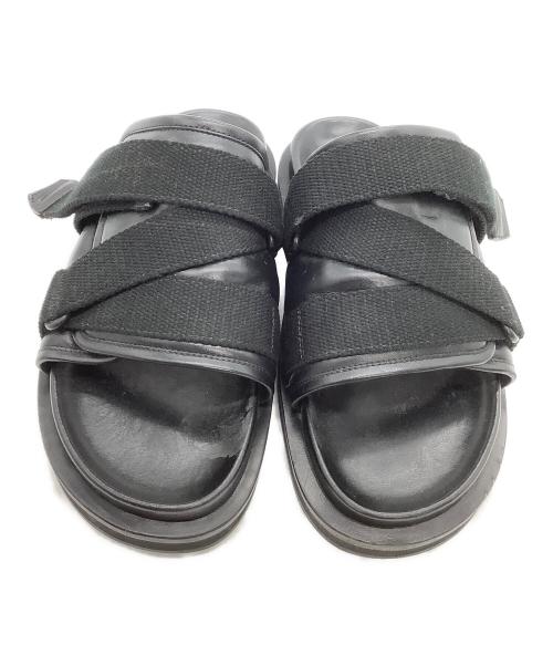 AMBUSH（アンブッシュ）AMBUSH (アンブッシュ) レザーサンダル PADDED SANDAL ブラック サイズ:45の古着・服飾アイテム