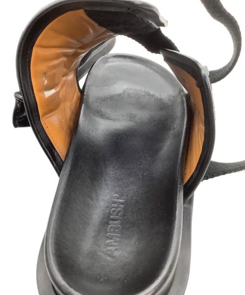 AMBUSH（アンブッシュ）AMBUSH (アンブッシュ) レザーサンダル PADDED SANDAL ブラック サイズ:45の古着・服飾アイテム