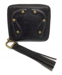 RALPH LAUREN（ラルフローレン）の古着「ラウンドファスナー財布」｜ブラック