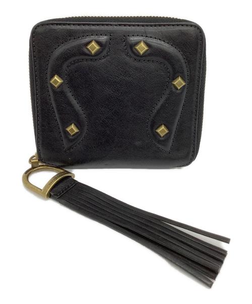RALPH LAUREN（ラルフローレン）RALPH LAUREN (ラルフローレン) ラウンドファスナー財布 ブラックの古着・服飾アイテム