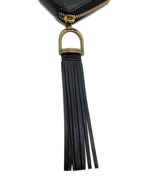 RALPH LAUREN（ラルフローレン）RALPH LAUREN (ラルフローレン) ラウンドファスナー財布 ブラックの古着・服飾アイテム