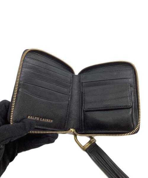 RALPH LAUREN（ラルフローレン）RALPH LAUREN (ラルフローレン) ラウンドファスナー財布 ブラックの古着・服飾アイテム