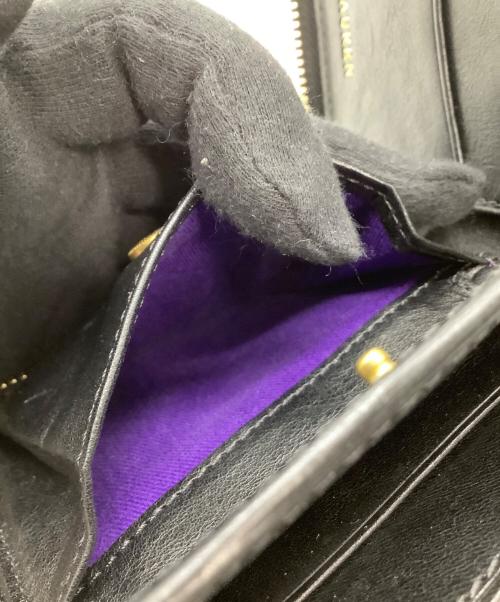 RALPH LAUREN（ラルフローレン）RALPH LAUREN (ラルフローレン) ラウンドファスナー財布 ブラックの古着・服飾アイテム