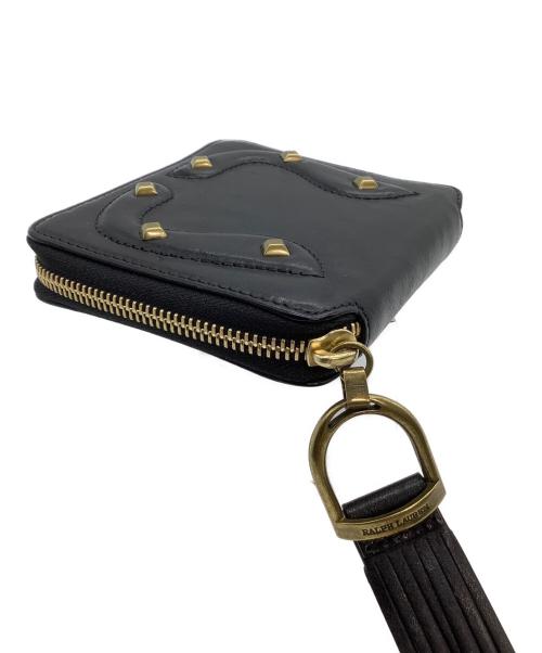 RALPH LAUREN（ラルフローレン）RALPH LAUREN (ラルフローレン) ラウンドファスナー財布 ブラックの古着・服飾アイテム