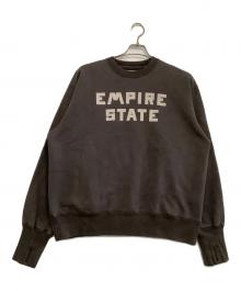 Unlikely（アンライクリー）の古着「スウェット　Simple Sweat Crew "EMPIRE STATE"」｜グレー