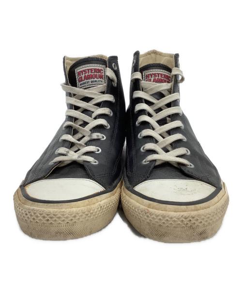 Hysteric Glamour（ヒステリックグラマー）Hysteric Glamour (ヒステリックグラマー) ハイカットスニーカー ブラック×ホワイト サイズ:10の古着・服飾アイテム