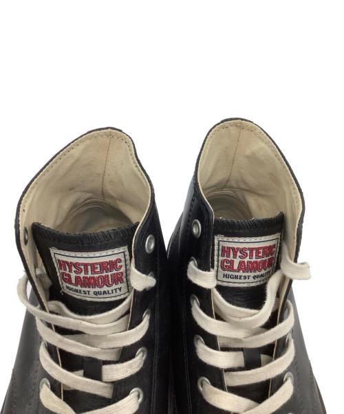 Hysteric Glamour（ヒステリックグラマー）Hysteric Glamour (ヒステリックグラマー) ハイカットスニーカー ブラック×ホワイト サイズ:10の古着・服飾アイテム
