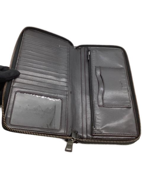 COACH（コーチ）COACH (コーチ) セカンドバッグ　シグネチャー　	ダブル ジップ トラベル オーガナイザー　 ブラウンの古着・服飾アイテム