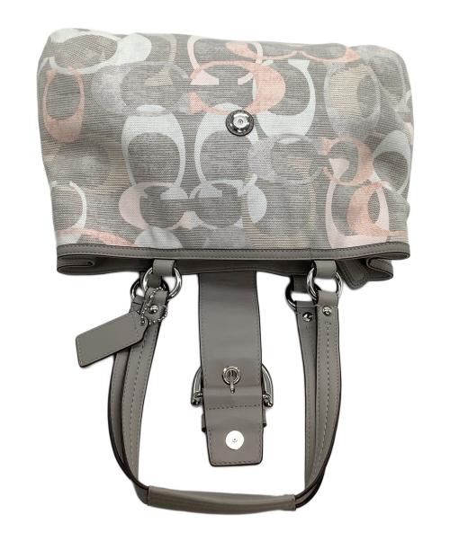 COACH（コーチ）COACH (コーチ) トートバッグ　オプティックシグネチャー ベージュの古着・服飾アイテム