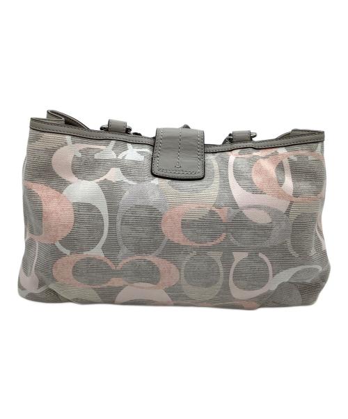 COACH（コーチ）COACH (コーチ) トートバッグ　オプティックシグネチャー ベージュの古着・服飾アイテム