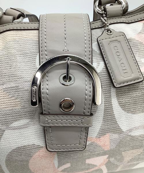 COACH（コーチ）COACH (コーチ) トートバッグ　オプティックシグネチャー ベージュの古着・服飾アイテム