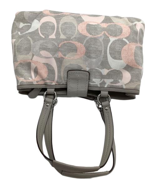 COACH（コーチ）COACH (コーチ) トートバッグ　オプティックシグネチャー ベージュの古着・服飾アイテム