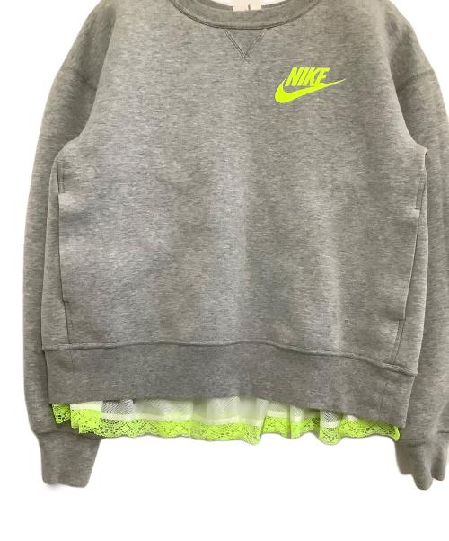 NIKE（ナイキ）NIKE (ナイキ) sacai (サカイ) ドッキングスウェット グレー サイズ:XSの古着・服飾アイテム