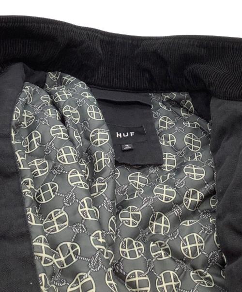 HUF（ハフ）HUF (ハフ) コーデュロイジャケット　SEPARATOR JACKET ブラック サイズ:Mの古着・服飾アイテム