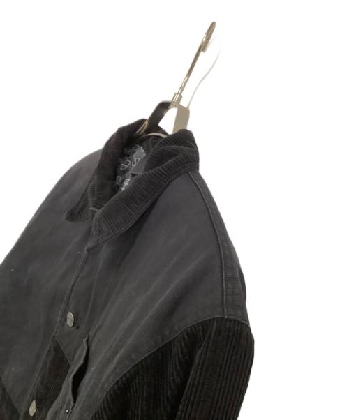 HUF（ハフ）HUF (ハフ) コーデュロイジャケット　SEPARATOR JACKET ブラック サイズ:Mの古着・服飾アイテム