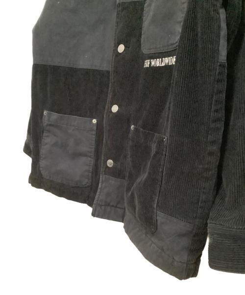 HUF（ハフ）HUF (ハフ) コーデュロイジャケット　SEPARATOR JACKET ブラック サイズ:Mの古着・服飾アイテム