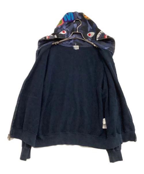 A BATHING APE（アベイシングエイプ）A BATHING APE (アベイシングエイプ) ジップパーカー　初期・フランケンタグ ネイビー サイズ:Mの古着・服飾アイテム