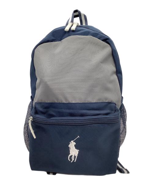 POLO RALPH LAUREN（ポロ・ラルフローレン）POLO RALPH LAUREN (ポロ・ラルフローレン) リュック ネイビー×グレーの古着・服飾アイテム