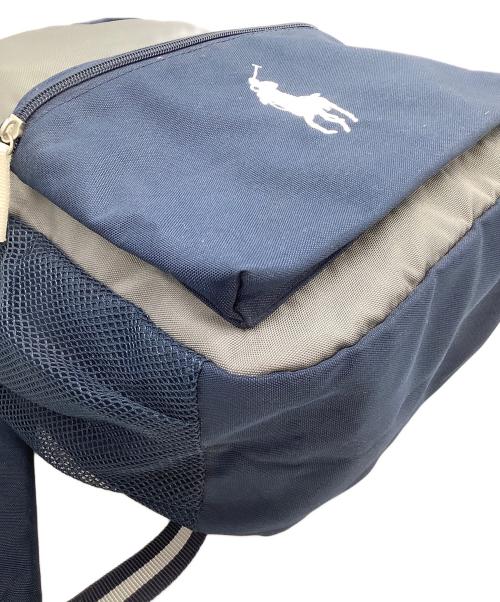 POLO RALPH LAUREN（ポロ・ラルフローレン）POLO RALPH LAUREN (ポロ・ラルフローレン) リュック ネイビー×グレーの古着・服飾アイテム