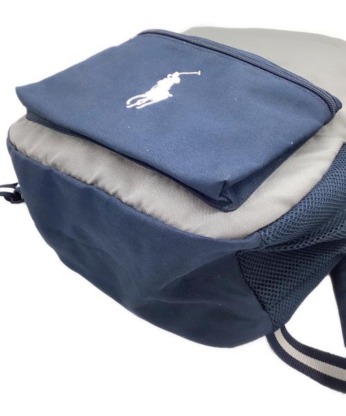 POLO RALPH LAUREN（ポロ・ラルフローレン）POLO RALPH LAUREN (ポロ・ラルフローレン) リュック ネイビー×グレーの古着・服飾アイテム