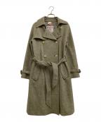Harris Tweedハリスツイード）の古着「ステンカラーコート」｜グレー