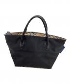 burberrys of london blue labelバーバリー ロンドン）の古着「ミニトートバッグ」｜ブラック
