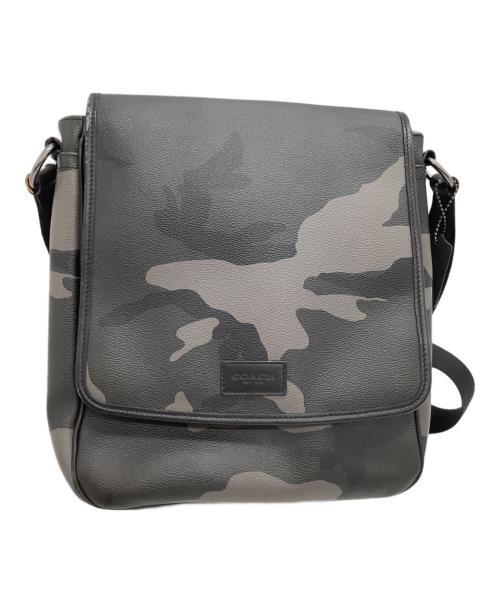 COACH（コーチ）COACH (コーチ) ショルダーバッグ　カモフラージュ ブラック×グレーの古着・服飾アイテム