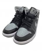 NIKEナイキ）の古着「ミッドカットスニーカー Air Jordan 1 Mid」｜グレー×ブラック