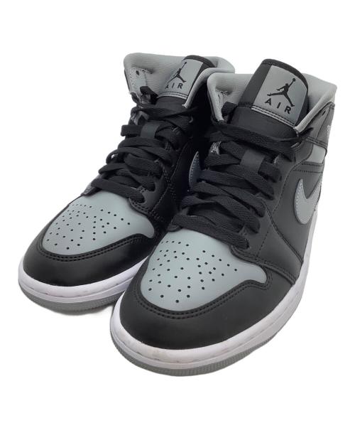 NIKE（ナイキ）NIKE (ナイキ) ミッドカットスニーカー 	Air Jordan 1 Mid グレー×ブラック サイズ:24.5の古着・服飾アイテム