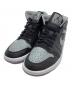NIKE（ナイキ）の古着「ミッドカットスニーカー 	Air Jordan 1 Mid」｜グレー×ブラック