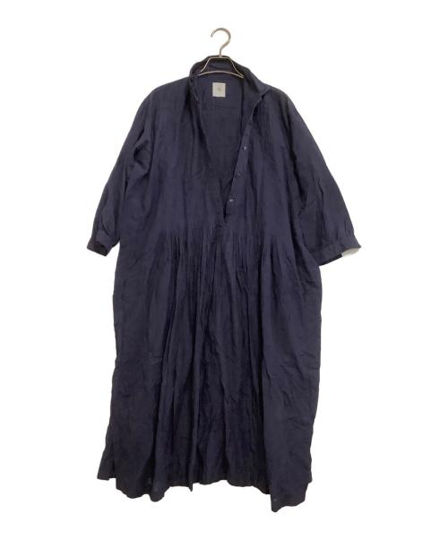 maison de soil（メゾンドソイル）maison de soil (メゾンドソイル) 長袖ワンピース ネイビー サイズ:1の古着・服飾アイテム