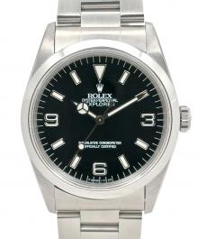ROLEX（ロレックス）の古着「EXPLORER I エクスプローラーⅠ Ref.14270 36mm 黒文字盤」｜黒文字盤