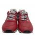 NEW BALANCE (ニューバランス) ローカットスニーカー レッド サイズ:27 未使用品：15000円