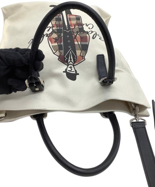 BLACK LABEL CRESTBRIDGE（ブラックレーベル クレストブリッジ）BLACK LABEL CRESTBRIDGE (ブラックレーベル クレストブリッジ) トートバッグ ベージュの古着・服飾アイテム