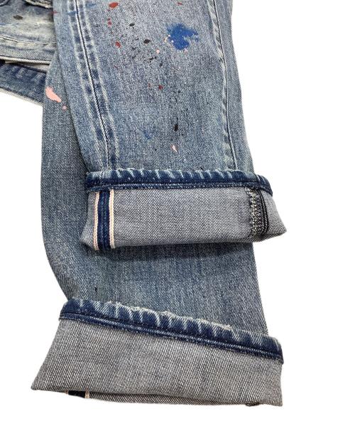 OVERDESIGN（オーバーデザイン）OVERDESIGN (オーバーデザイン) デニムパンツ　NEW SKINNY　STAR SLAVE ブルー サイズ:W32の古着・服飾アイテム