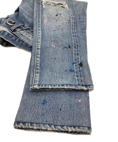 OVERDESIGN（オーバーデザイン）OVERDESIGN (オーバーデザイン) デニムパンツ　NEW SKINNY　STAR SLAVE ブルー サイズ:W32の古着・服飾アイテム