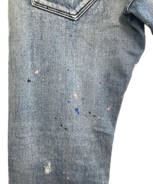 OVERDESIGN（オーバーデザイン）OVERDESIGN (オーバーデザイン) デニムパンツ　NEW SKINNY　STAR SLAVE ブルー サイズ:W32の古着・服飾アイテム