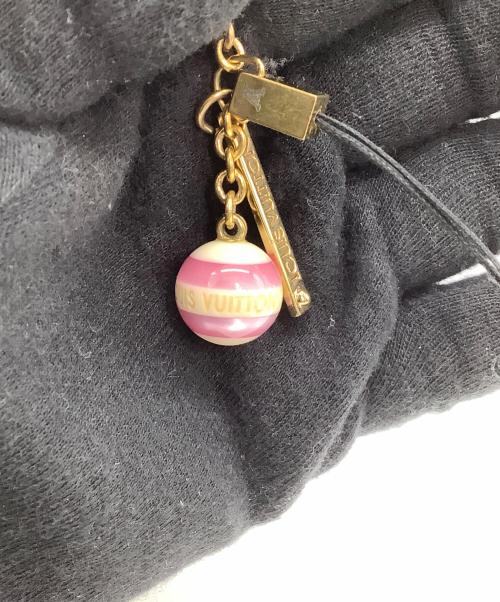 LOUIS VUITTON（ルイ ヴィトン）LOUIS VUITTON (ルイ ヴィトン) チャーム　ビジューサックミニラン ゴールド×ピンクの古着・服飾アイテム