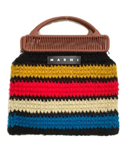 MARNI（マルニ）MARNI (マルニ) ハンドバッグ カラフルボーダー/マルニマーケット マルチカラーの古着・服飾アイテム